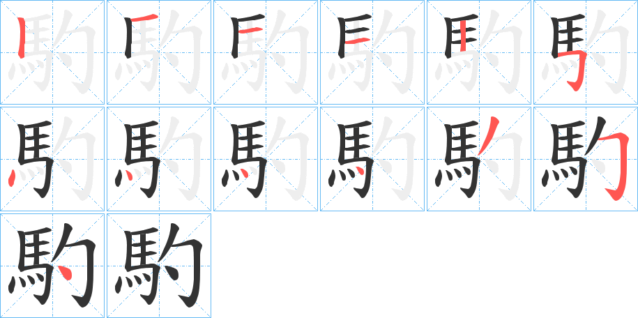 馰的筆順筆畫