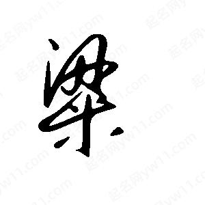 王世剛寫(xiě)的草字粱