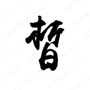 禹衛(wèi)寫的行書皙